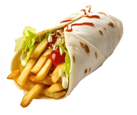 Mixed Shawarma With Fries, Salad & Naan 
